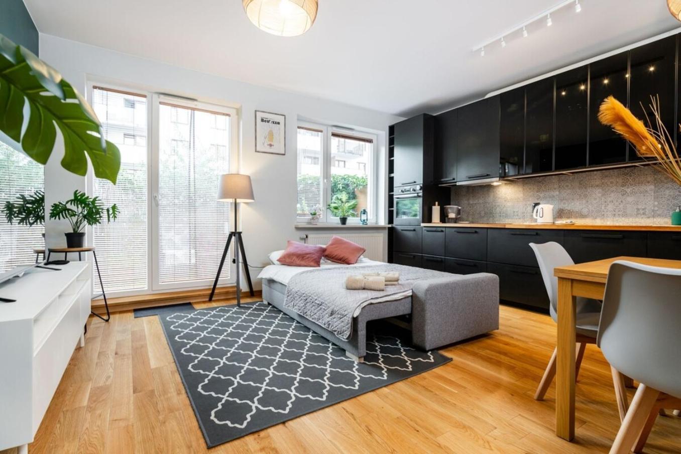 Modern 70M Apartment With Private Garden Metro Warszawa Exteriör bild