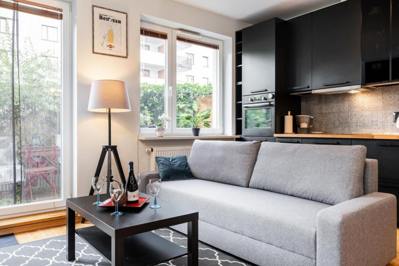 Modern 70M Apartment With Private Garden Metro Warszawa Exteriör bild